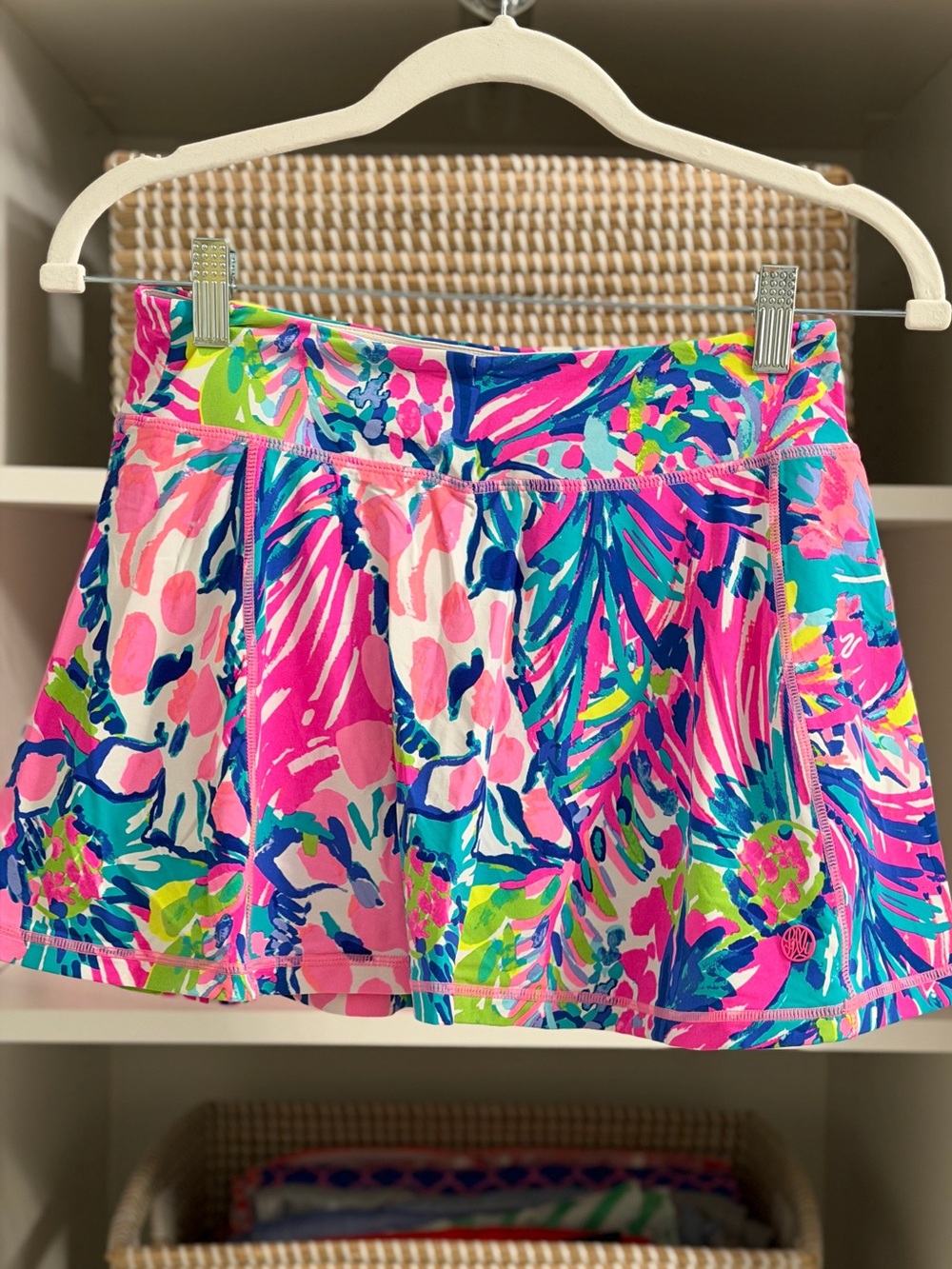 Lilly Pulitzer Luxletic Tropical Print Active Skort XS